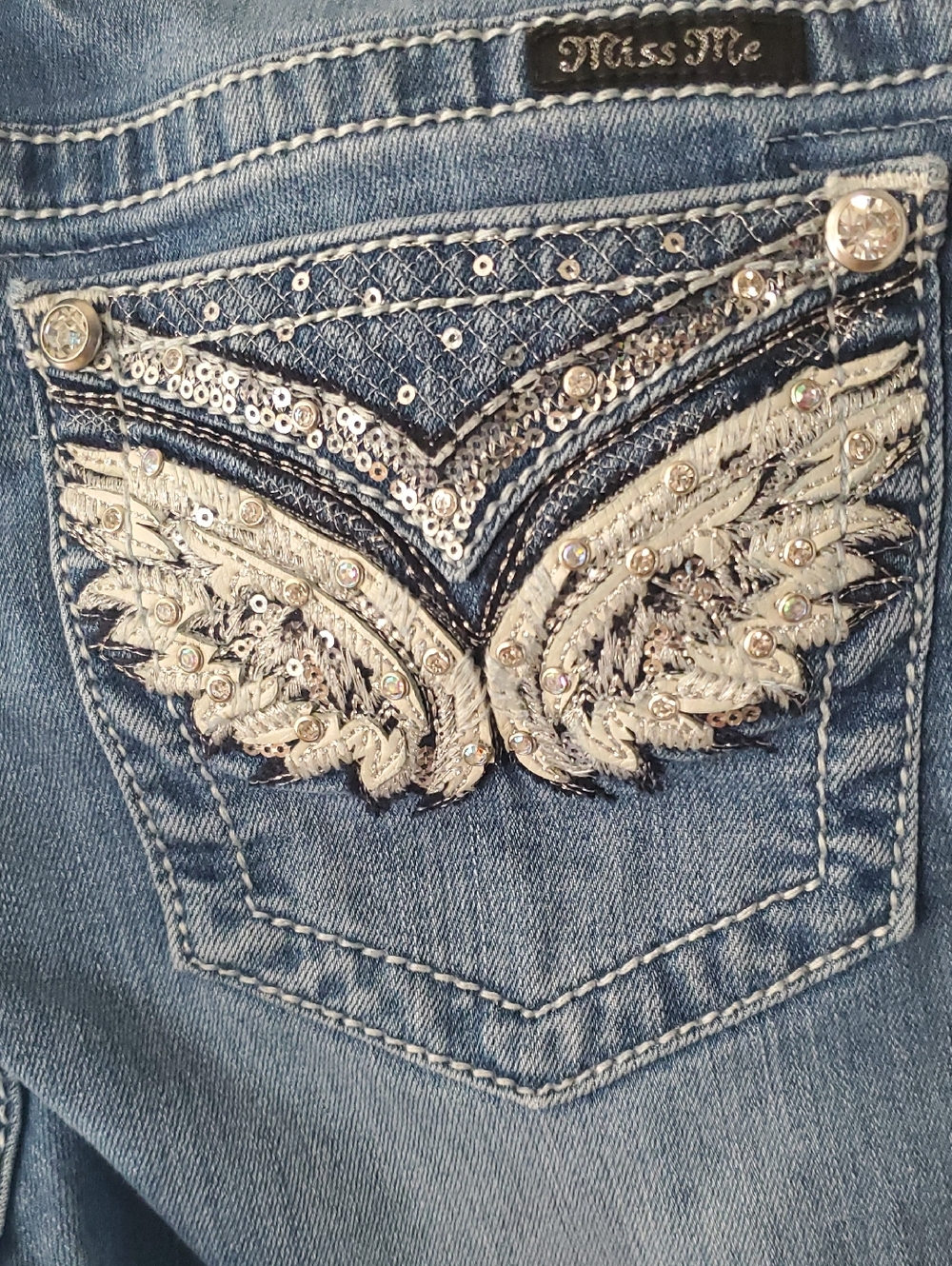 Miss Me Women's Mid-Rise Straight Jeans